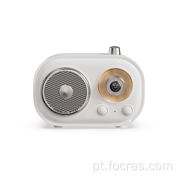 Mini alto-falante Bluetooth retrô portátil com rádio FM